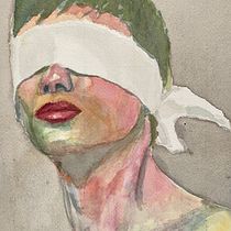 My project in Expressive Watercolor Portraits course. Traditional illustration, Fine Arts, Painting, Watercolor Painting, and Portrait Drawing project by Alfred Scholten - 05.31.2021