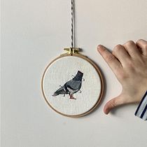 My project in Painting with Thread: Textile Illustration Techniques course. Traditional illustration, and Embroider project by Gintautė Riabovaitė - 05.31.2021