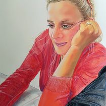 Mi Proyecto del curso: Retrato realista al pastel tiza. Traditional illustration, Fine Arts, Drawing, Portrait Drawing, and Realistic Drawing project by ramongopo - 05.31.2021