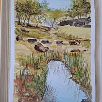 Mi Proyecto del curso: Paisajes naturales en acuarela. Een project van  Beeldende kunst, Schilderij y Aquarelschilderen van jcortespaz - 31.05.2021
