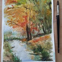 Mi Proyecto del curso: Paisajes naturales en acuarela. Een project van  Beeldende kunst, Schilderij y Aquarelschilderen van ilecararojo - 01.06.2021
