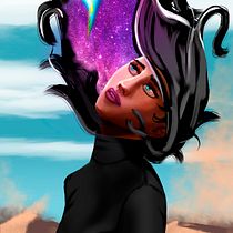 Mi Proyecto del curso: Retratos digitales de fantasía con Photoshop. Traditional illustration, Drawing, Digital Illustration, Portrait Drawing, Digital Drawing, and Digital Painting project by Xavier Sanchez - 06.01.2021