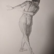 My project in Dynamic Figure Drawing course. Un projet de Beaux Arts, Esquisse , Dessin au cra, on, Dessin , et Dessin réaliste de katciaz - 01.06.2021