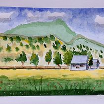 My project in Watercolor Travel Journal course. Projekt z dziedziny Trad, c, jna ilustracja, Malowanie akwarelą,  R, sunek architektoniczn i Sketchbook użytkownika sean_parsons - 02.06.2021