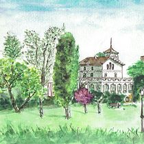 Mi Proyecto del curso: Cuaderno de viaje en acuarela. Projekt z dziedziny Trad, c, jna ilustracja, Malowanie akwarelą,  R, sunek architektoniczn i Sketchbook użytkownika Carme Farrerons - 02.06.2021