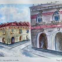 Mi Proyecto del curso: Dibujo arquitectónico con acuarela y tinta. Sketching, Drawing, Watercolor Painting, Architectural Illustration, Sketchbook & Ink Illustration project by Francis Acosta - 06.02.2021