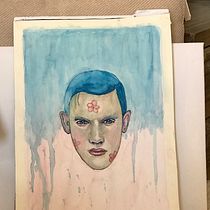 My project in Expressive Watercolor Portraits course. Traditional illustration, Fine Arts, Painting, Watercolor Painting, and Portrait Drawing project by m.anthopoulou - 06.02.2021