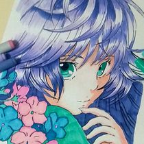 Meu projeto do curso: Técnicas para colorir desenho mangá com marcadores. Traditional illustration, Comic, Color Theor, and Manga project by Mylena Moura - 06.03.2021