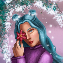 Meu projeto do curso: Retrato digital no Photoshop com um toque de fantasia. Traditional illustration, Drawing, Digital Illustration, Portrait Drawing, Digital Drawing, and Digital Painting project by dpollesi - 06.03.2021
