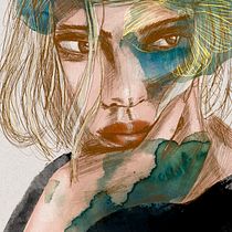 Mi Proyecto del curso: Retrato ilustrado con Procreate. Ilustração tradicional, Ilustração vetorial, Ilustração digital, e Desenho de retrato projeto de sandra_891366 - 03.06.2021