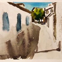 Mi Proyecto del curso: Paisajes naturales en acuarela. Een project van  Beeldende kunst, Schilderij y Aquarelschilderen van Enrique Bracamonte Heredia - 04.06.2021