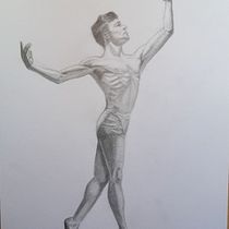 My project in Dynamic Figure Drawing course. Un projet de Beaux Arts, Esquisse , Dessin au cra, on, Dessin , et Dessin réaliste de Luca Marchiori - 04.06.2021