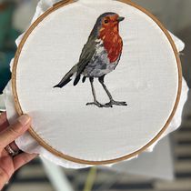 Meu projeto do curso: Pintar com linha: técnicas de ilustração têxtil. Traditional illustration, and Embroider project by joanacastella - 06.04.2021