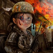 Mini Soldado. Un projet de Postproduction photographique, Retouche photographique, Photographie numérique, Composition photographique , et Photomontage de Juan Carlos Torres Lazo - 04.06.2021