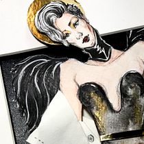 My project in Creative Fashion Illustration Techniques course. Un progetto di Illustrazione tradizionale, Collage e Disegno artistico di gabriellovescreate - 04.06.2021