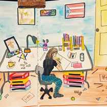 Mi Proyecto del curso: Sketchbook para explorar tu estilo de dibujo. Un proyecto de Ilustración tradicional, Bocetado, Creatividad, Dibujo, Pintura a la acuarela, Sketchbook y Pintura gouache de Green Owl Arts LLC - 04.06.2021