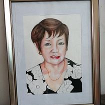 Mi Proyecto del curso: Retrato en acuarela a partir de una fotografía. Traditional illustration, Watercolor Painting, and Portrait Drawing project by paxarriagada - 06.05.2021