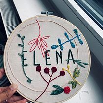 Meu projeto do curso: Técnicas básicas para bordado de letras. Embroider project by Ana Pimenta - 06.06.2021