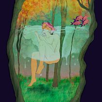 Meu projeto do curso: Técnicas de ilustração com aquarela digital. Un progetto di Illustrazione tradizionale, Illustrazione digitale, Pittura ad acquerello, Disegno di ritratti e Disegno digitale di Lígia Custódio - 05.06.2021