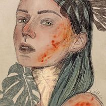 Mi Proyecto del curso: Retrato ilustrado con Procreate. Ilustração tradicional, Ilustração vetorial, Ilustração digital, e Desenho de retrato projeto de Natalia Caro - 04.06.2021