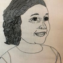 My project in Creation of Embroidered Portraits course. Embroider project by Lauren - 05.15.2021