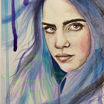 My project in Expressive Watercolor Portraits course. Traditional illustration, Fine Arts, Painting, Watercolor Painting, and Portrait Drawing project by Dj Moon - 06.05.2020