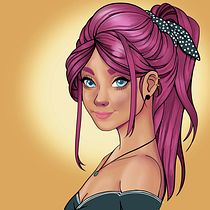 Mi Proyecto del curso: Retrato de personajes femeninos con Procreate. Projekt z dziedziny Trad, c, jna ilustracja, Ilustracja c, frowa, R, sunek c i frow użytkownika Gemma Perez - 06.06.2021