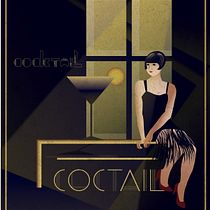 My project in Art Deco Style for Digital Illustration course. Traditional illustration, Fine Arts, Poster Design, and Digital Illustration project by Светла Иванова - 05.31.2021
