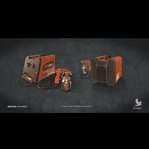 Kit de pistola de pintar. 3D, 3D Modeling, Video Games, and Game Design project by mati_navarro03 - 06.06.2021