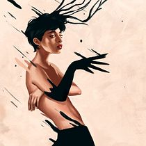 Mon projet du cours : Portraits picturaux avec des techniques numériques. Un progetto di Illustrazione digitale, Disegno di ritratti e Pittura digitale di paulen_design - 07.06.2021