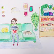 My project in Exploratory Sketchbook: Find Your Drawing Style course. Un proyecto de Ilustración tradicional, Bocetado, Creatividad, Dibujo, Pintura a la acuarela, Sketchbook y Pintura gouache de rosellina - 07.06.2021