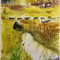 My project in Natural Landscapes in Watercolor course. Een project van  Beeldende kunst, Schilderij y Aquarelschilderen van Jean-Marc Hemelsoet - 07.06.2021