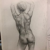 My project in Dynamic Figure Drawing course. Un projet de Esquisse , Dessin au cra, on, Dessin , et Dessin réaliste de Andrew Mokgatla - 06.06.2021