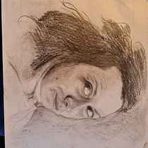 My project in Realistic Portrait with Graphite Pencil course. Traditional illustration, Fine Arts, Sketching, Pencil Drawing, Drawing, Portrait Drawing, Realistic Drawing, Artistic Drawing, and Figure Drawing project by ludovicledent - 06.07.2021
