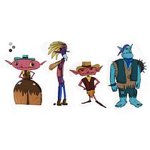 The goblins from the wild west . Traditional illustration, Character Design, Digital Illustration, Children's Illustration, and Narrative project by annie Theodore - 06.07.2021