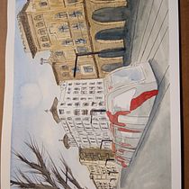 Mi Proyecto del curso: Dibujo arquitectónico con acuarela y tinta. Sketching, Drawing, Watercolor Painting, Architectural Illustration, Sketchbook & Ink Illustration project by fjgraciaberne - 01.18.2021