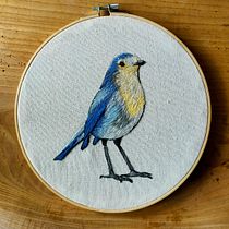 Mi Proyecto del curso: Pintar con hilo: técnicas de ilustración textil. Traditional illustration, and Embroider project by Cindy Arias - 06.08.2021