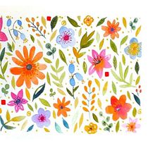 My project in Vibrant Floral Patterns with Watercolors course. Traditional illustration, Pattern Design, Watercolor Painting, and Botanical Illustration project by VICAT ( VICAT ) - 06.08.2021