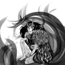 Umbrae . Traditional illustration, Digital Illustration, Portrait Drawing, Digital Drawing, and Drawing project by Giorgia - 06.07.2021