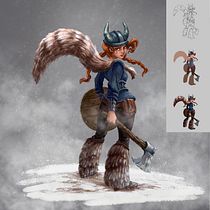 My project in Digital Painting for Characters: Color and Light course. Ilustração tradicional, Design de personagens, Ilustração digital, e Pintura digital projeto de Chrysoula Varia - 23.05.2021
