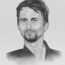 Mi Proyecto del curso: Retrato realista con lápiz de grafito - Retrato de Matt Bellamy. Traditional illustration, Fine Arts, Sketching, Pencil Drawing, Drawing, Portrait Drawing, Realistic Drawing, Artistic Drawing, and Figure Drawing project by Felipe Faura Fernández - 06.27.2021