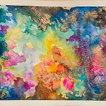 Galaxy. Un progetto di Illustrazione tradizionale, Belle arti, Pittura e Pittura ad acquerello di Vai - 06.06.2021