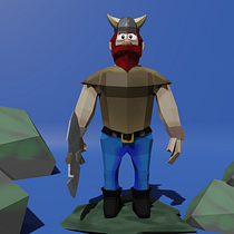Viking Low Poly Ein Projekt aus dem Bereich 3D, 3-D-Modellierung, Videospiele, Design von 3-D-Figuren und Design für Videospiele von Ricardo de Souza - 07.06.2021