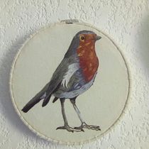 Mi Proyecto del curso: Pintar con hilo: técnicas de ilustración textil. Traditional illustration, and Embroider project by Yaret Sánchez - 06.10.2021