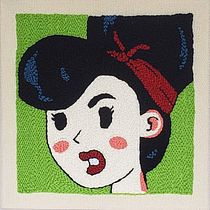 First punch needle project - Cindy LaHue. Un progetto di Ricamo di Cindy LaHue - 08.06.2021