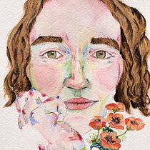 My project in Expressive Watercolor Portraits course. Traditional illustration, Fine Arts, Painting, Watercolor Painting, and Portrait Drawing project by Penelope Bertrand - 06.03.2021