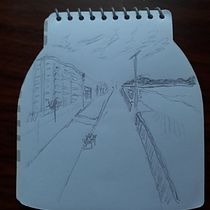 Mi Proyecto del curso: Dibujo de un día de paseo por la playa. Sketching, Drawing, Watercolor Painting, Architectural Illustration, Sketchbook & Ink Illustration project by Roger Álvarez Marín - 06.10.2021