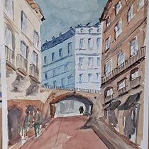 Mi Proyecto del curso: Representación arquitectónica en acuarela. Un projet de Illustration traditionnelle, Esquisse , Dessin, Aquarelle, Illustration architecturale , et Carnet de croquis de jcortespaz - 10.06.2021