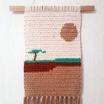 Meu projeto do curso: Intarsia crochê: teça suas tapeçarias. Decoration, Fiber Arts, DIY, and Crochet project by Maica Alves de Souza - 06.10.2021