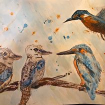My project in Artistic Watercolor Techniques for Illustrating Birds course. Traditional illustration, Watercolor Painting, Realistic Drawing, and Naturalistic Illustration project by julie291500 - 06.10.2021